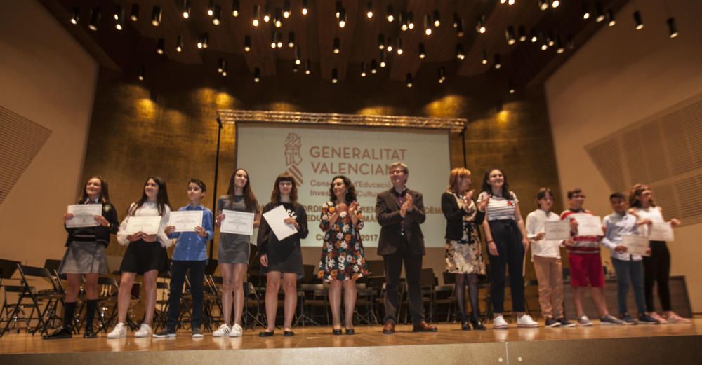 Estos son los alumnos de matrícula de honor de Primaria en la provincia de Alicante