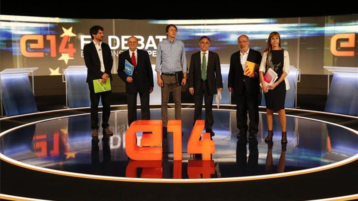 Los seis candidatos catalanes en TV-3