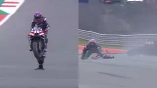 Martín gana 511 días después... ¡y se va al suelo cuando celebra con un 'caballito'!