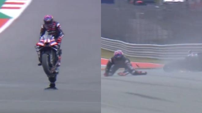 Martín gana 511 días después... ¡y se va al suelo cuando celebra con un 'caballito'!