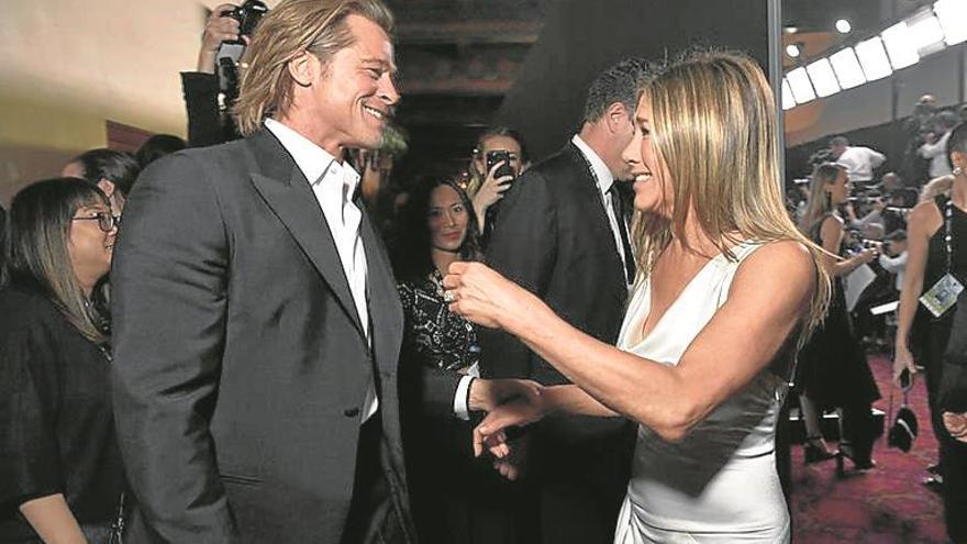 Aniston y Pitt, cómplices