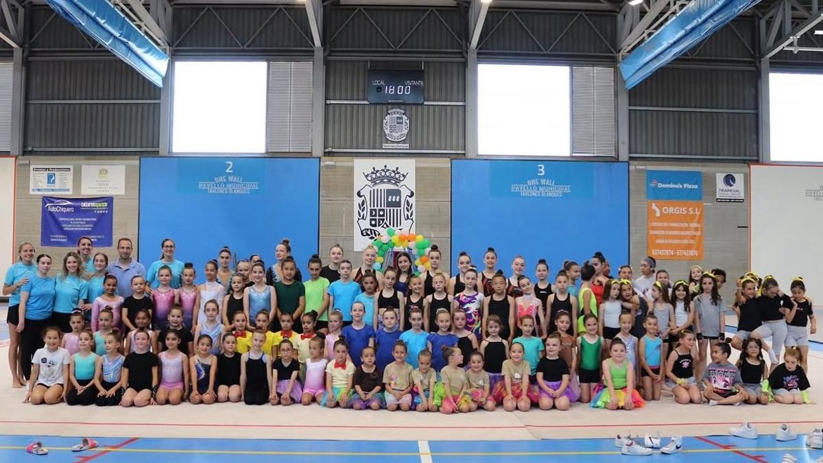 Exhibición de gimnasia rítmica celebrada el pasado fin de semana.