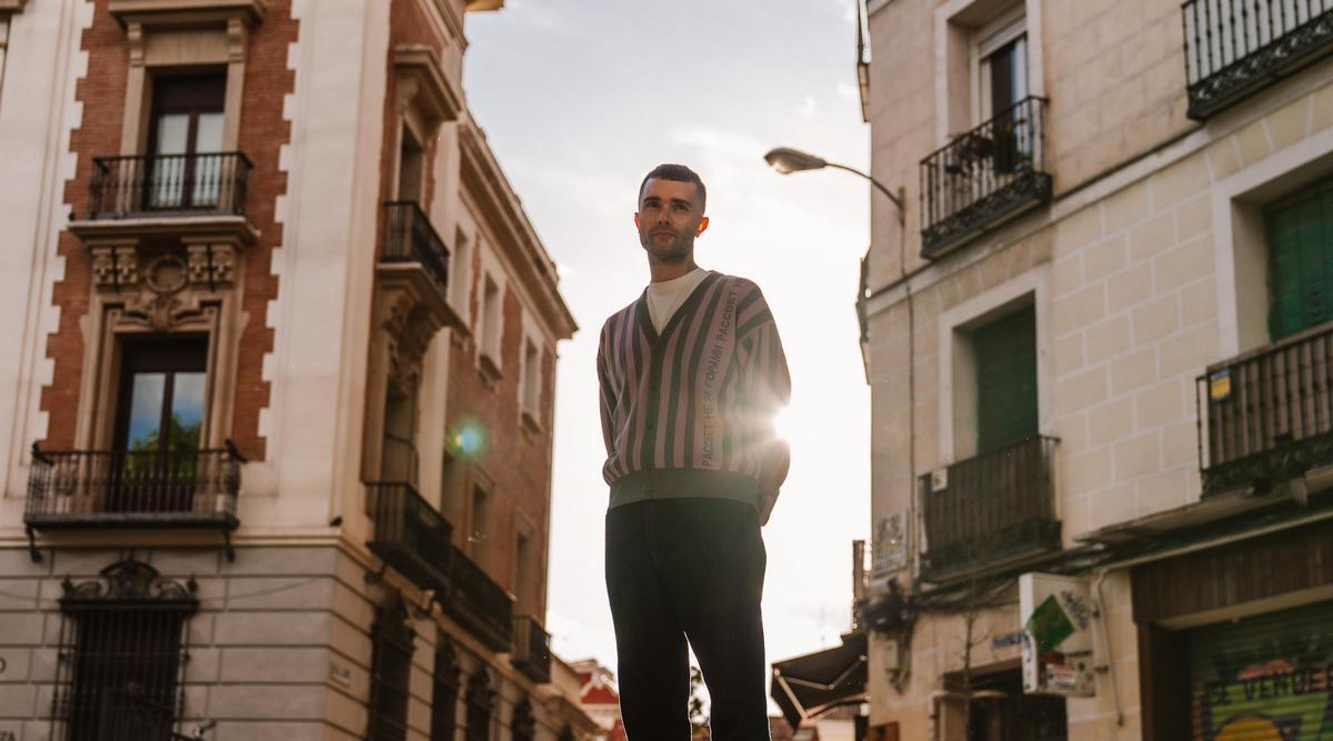 El escritor Óscar García Sierra, en Madrid.