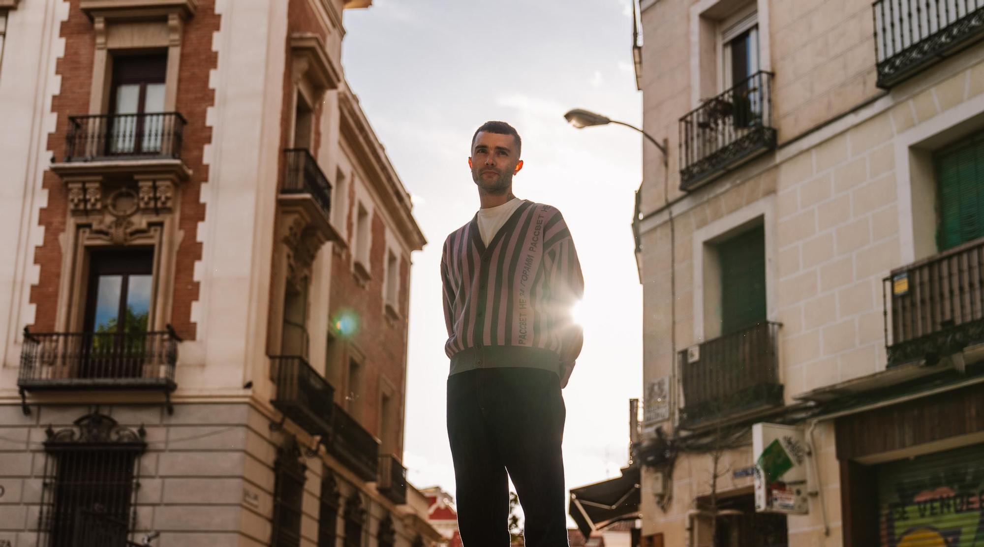 El escritor Óscar García Sierra, en Madrid.