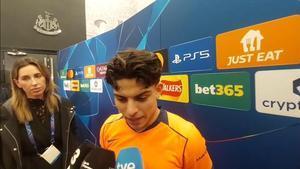 Xavi Espart: Es un sueño debutar y en unos octavos de final de la Champions, todavía estoy alucinando