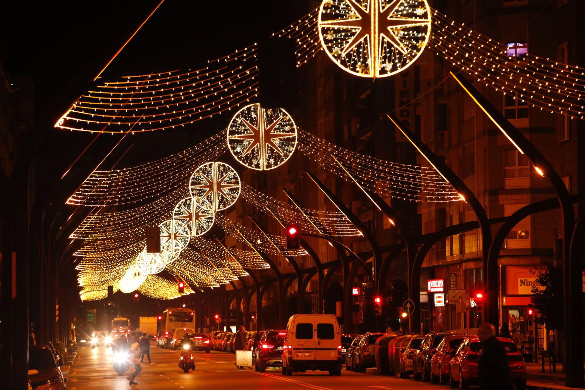 Luces de Navidad en Gijón