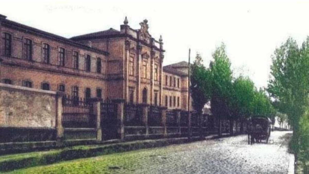 Cuartel militar en O Hórreo. Año 1915.