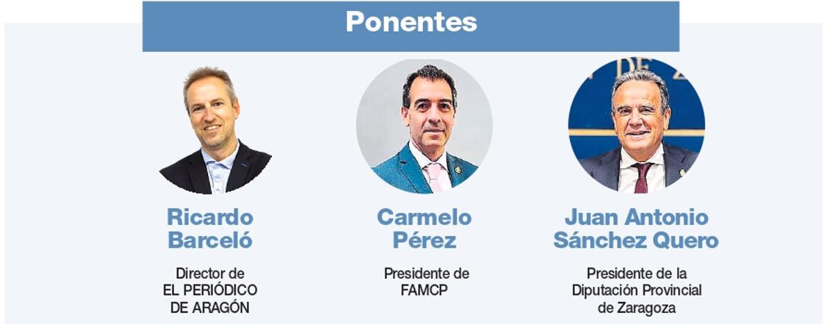 Ponenetes de la jornada 'El territorio, motor de Aragón' de EL PERIÓDICO DE ARAGÓN.