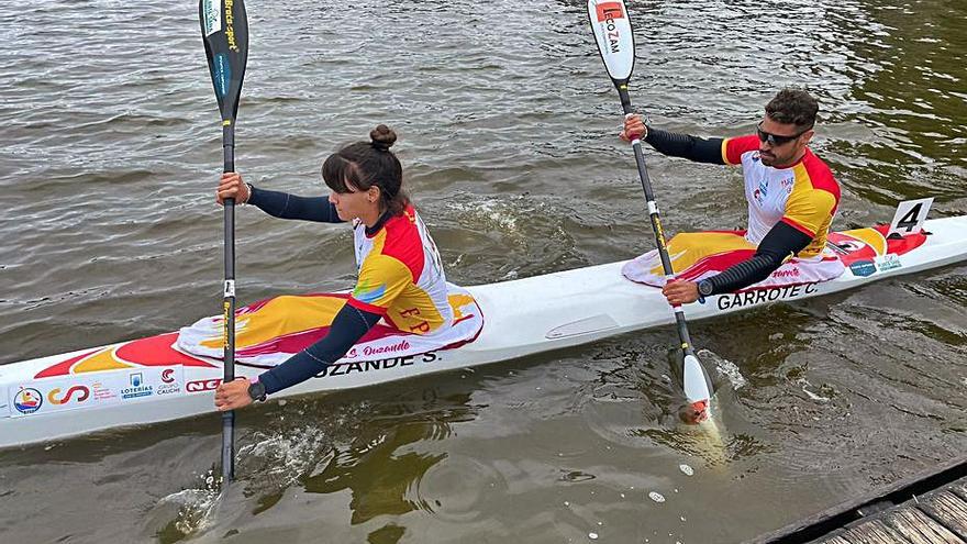 Sara Ouzande y Carlos Garrote, antes de competir. | Cedida