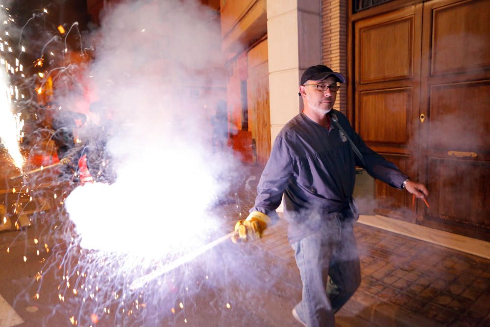 Instante de la Passejà de Sant Onofre celebrada el sábado por la noche en Quart de Poblet.