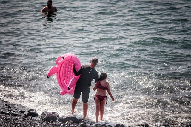 Playa Jardín, en Puerto de la Cruz