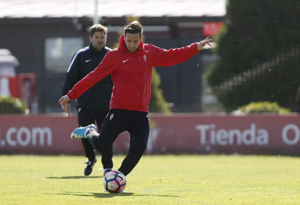 Entrenamiento del Sporting 19/04/2017