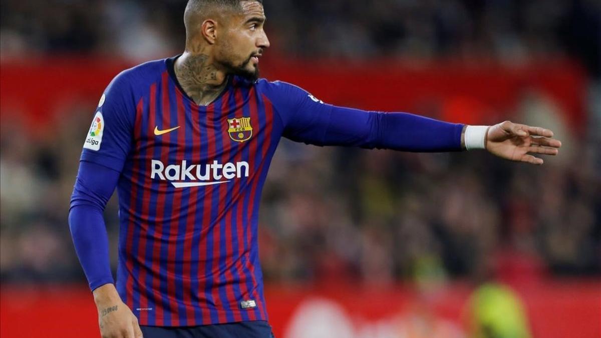 Kevin-Prince Boateng, en un lance del partido.