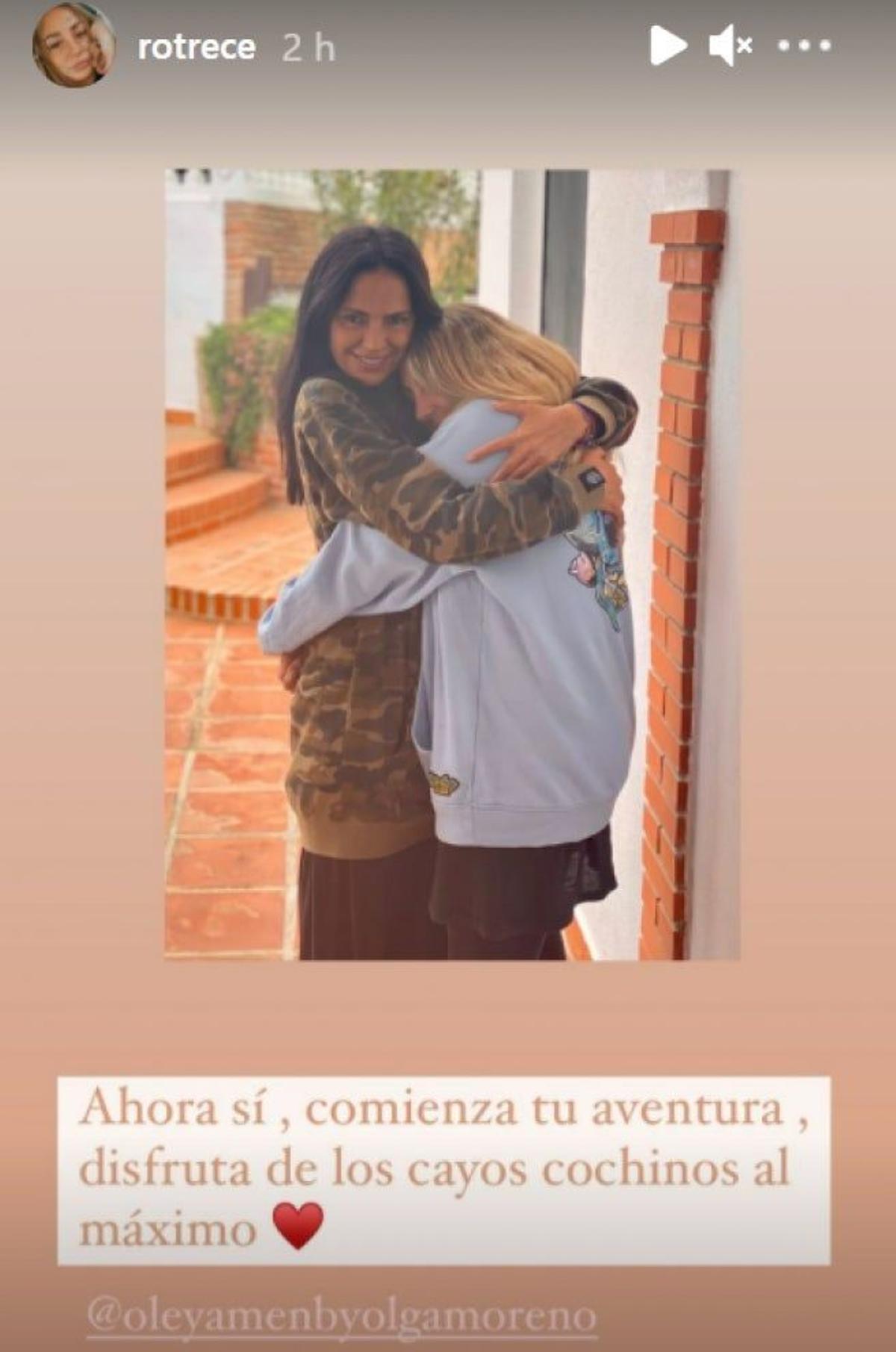 Olga Moreno y Rocío Flores se abrazan antes de 'SV'