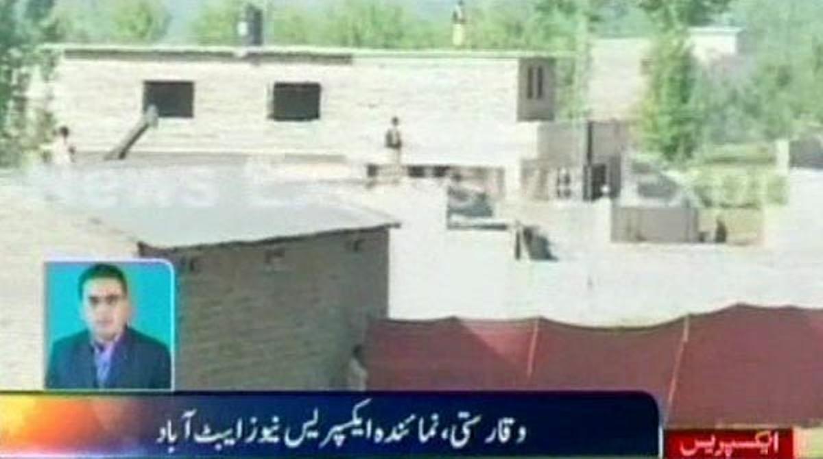 Imatges del lloc on s’amagava Ussama bin Laden.