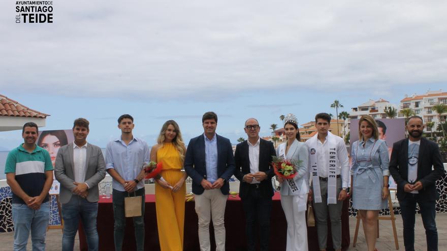 The mayor presents the Miss World Tenerife and Mister Internacional Tenerife galas that will take place in Puerto de Santiago