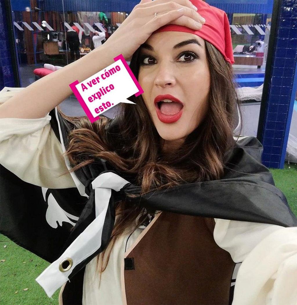 Estela Grande vestida de pirata en 'GH VIP 7'