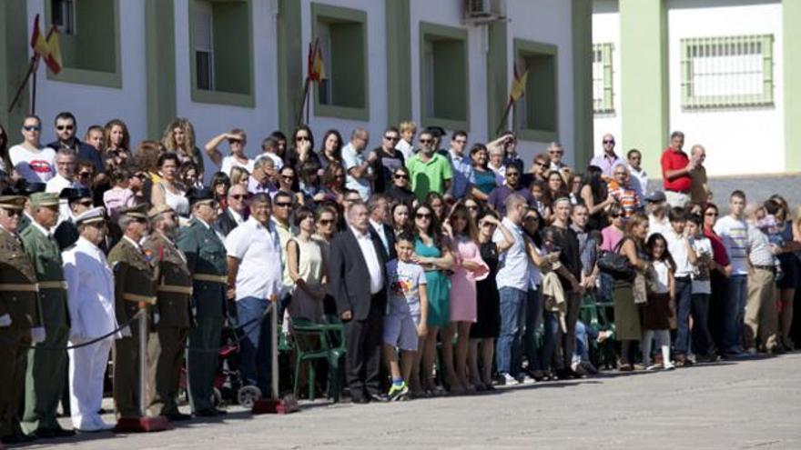 Imagen del público asistente a los actos de la Patrona del Soria 9, ayer. | fuselli