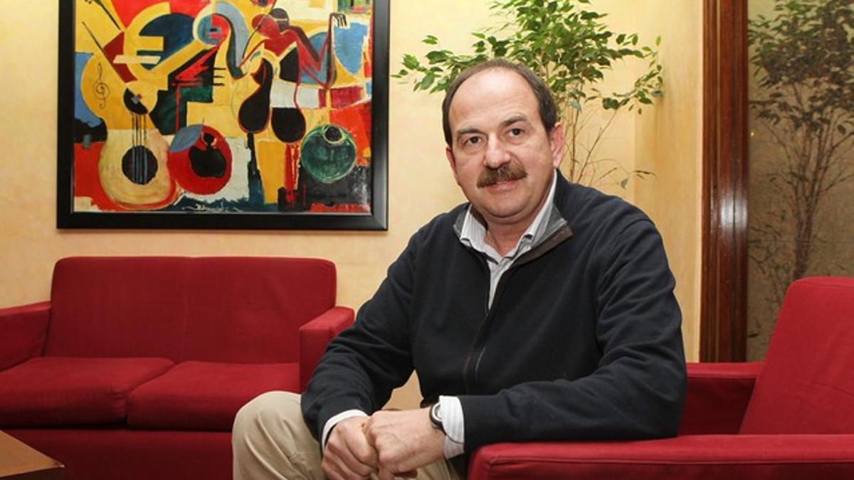 El diputado de CiU Xavier Crespo, el pasado 27 de enero, en Lloret.