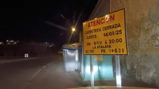 La GC-80, en la zona de La Atalaya de Telde, estará cerrada el jueves 14 de agosto