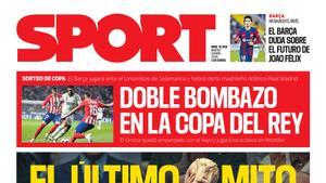 La portada de SPORT de hoy