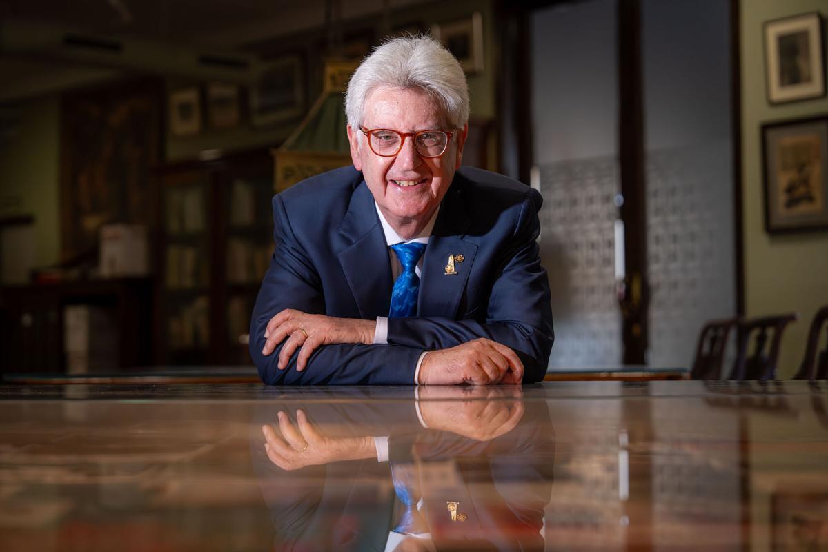 Francesco Arezzo, presidente de Rotary International, posa para un retrato en el Reial Cercle Artístic de Barcelona. El 19 de Mayo de 2026, Barcelona. AUTOR: Manu Mitru | EPC