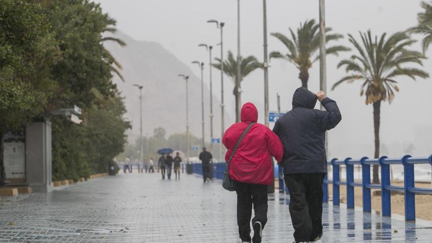 Fuertes lluvias en el día de ayer en la provincia de Alicante