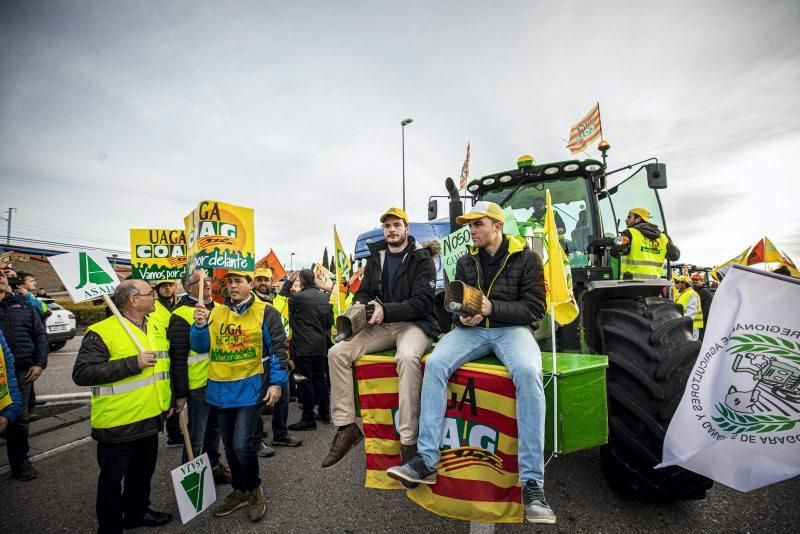 Manifestación de agricultores en Zaragoza