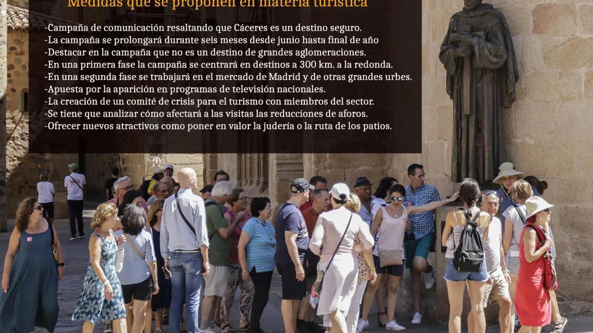 Cáceres espera la recuperación turística definitiva a partir de la primavera de 2021