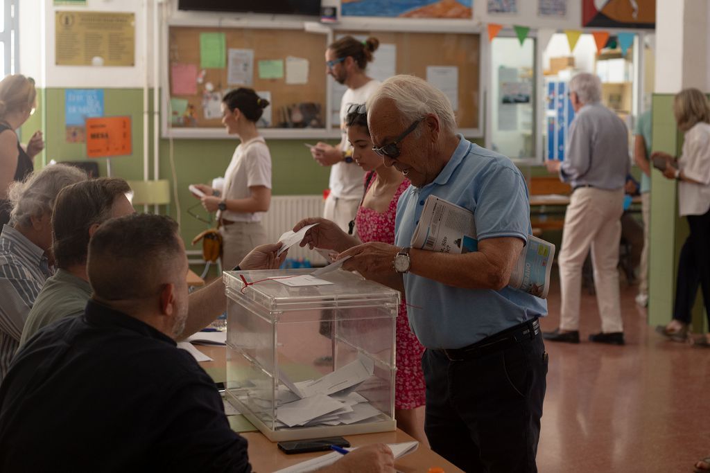 Jornada de elecciones europeas en Cartagena