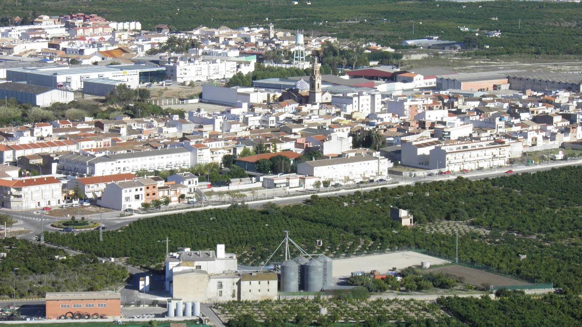Una imagen aérea de l'Alqueria de la Comtessa