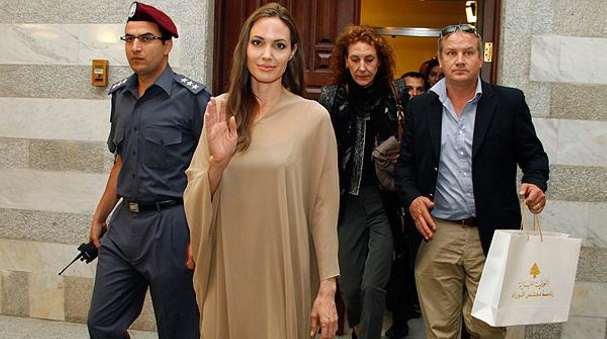 Angelina Jolie visita els refugiats sirians al Líban.