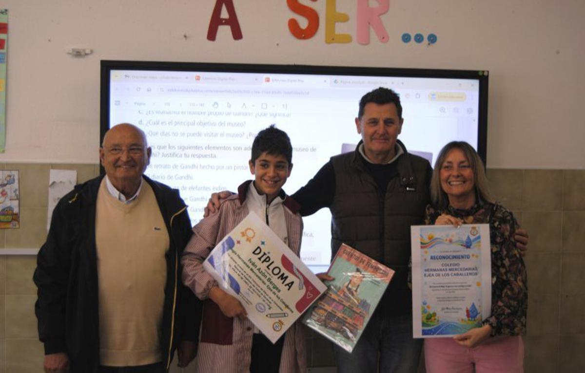 Iván Azón, del colegio Hermanas Mercedarias de Ejea.
