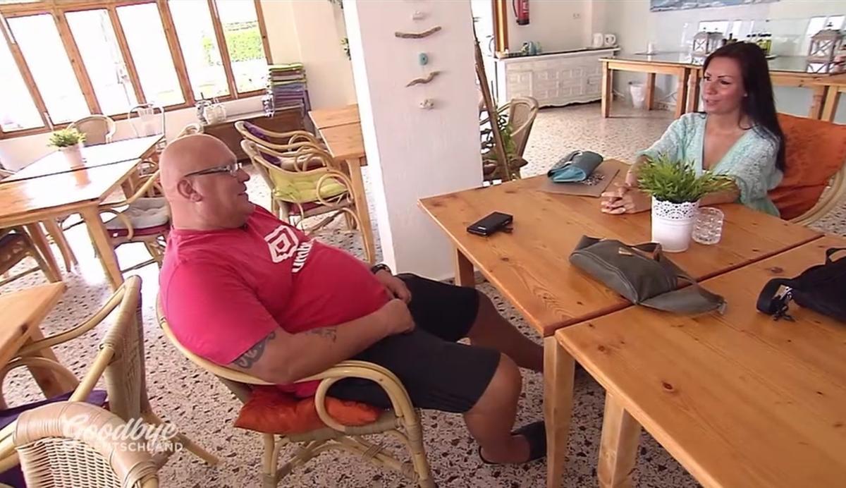 Beim Treffen mit Geschäftspartnerin Mandy Gabelin.