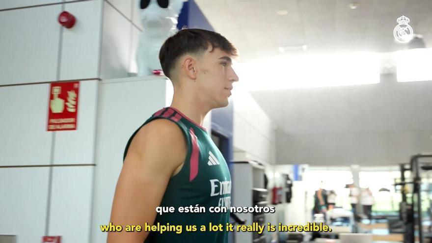 Primeras declaraciones de Carlos Espí como jugador del Real Madrid.