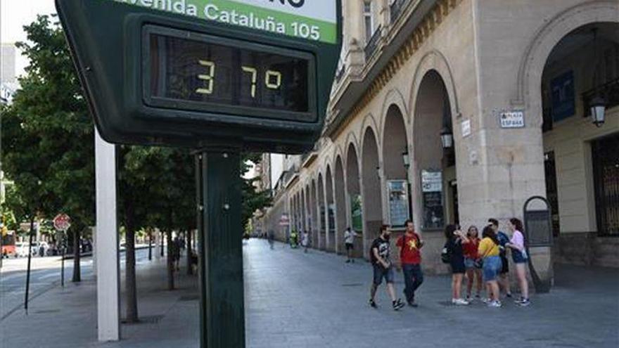 Toda la provincia de Zaragoza y parte de Huesca y Teruel en alerta por calor