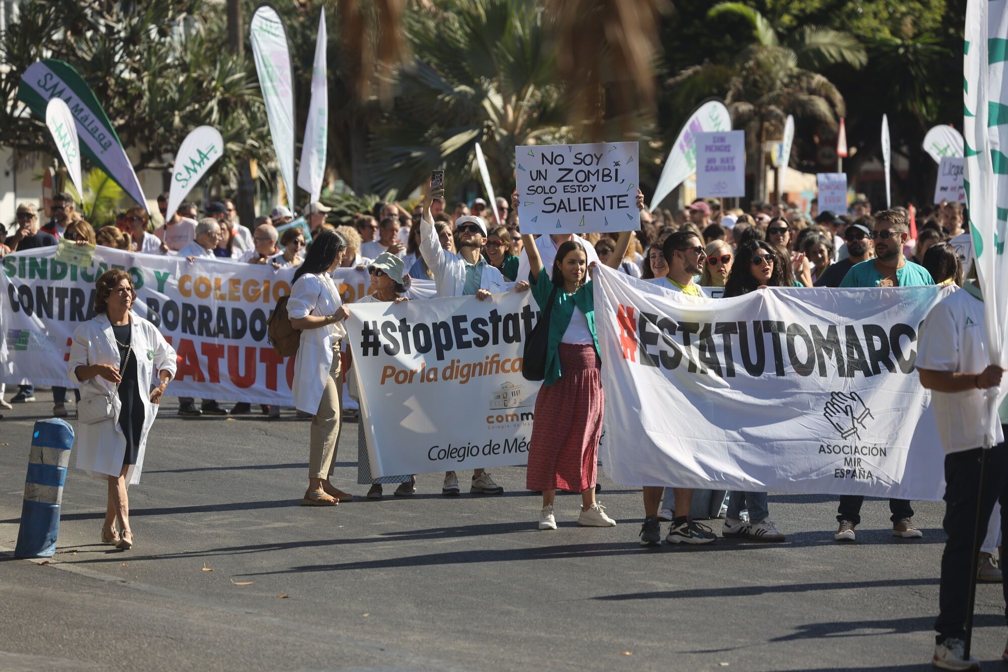 MLG 03-10-2025 Manifestación de la sanidad pública en Málaga.
