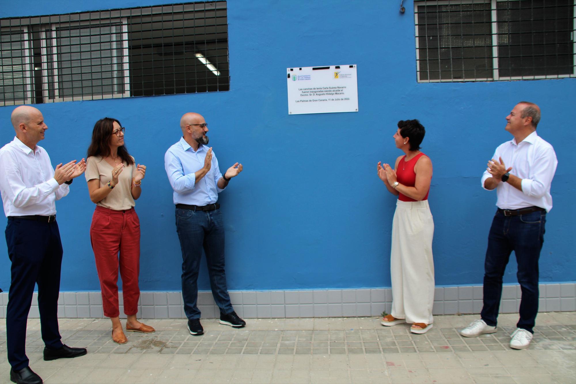 Inauguración de las pistas de tenis Carla Suárez