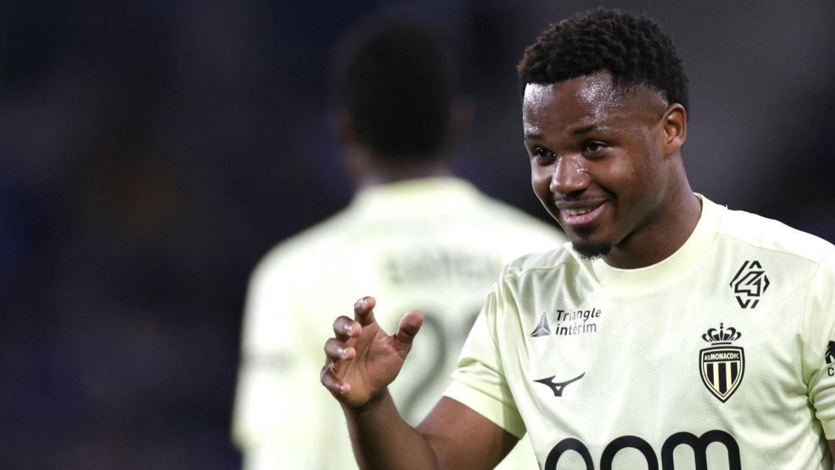 Ansu Fati celebra su gol contra el Estrasburgo en la última jornada de Ligue 1.