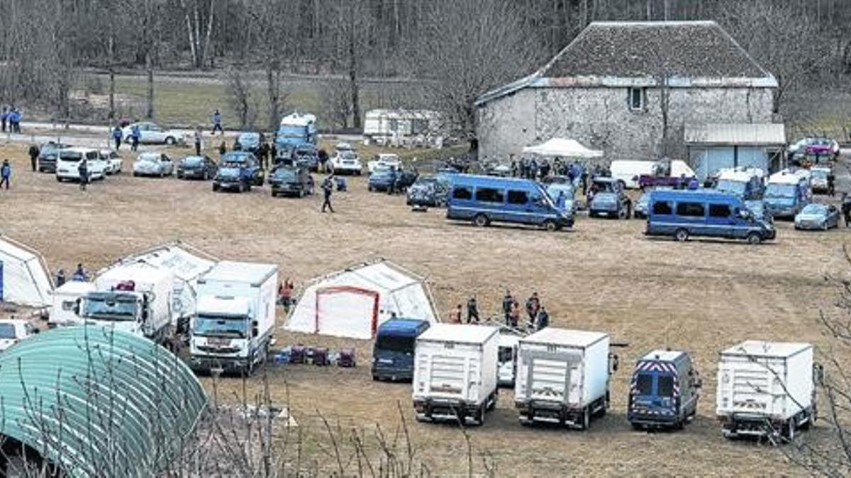 Campamento adonde son trasladados los restos mortales.