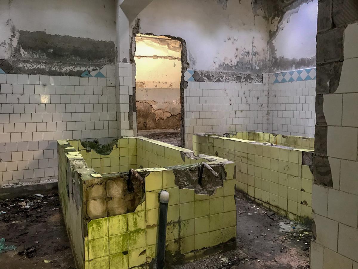 Bañeras de uno de los sanatorios