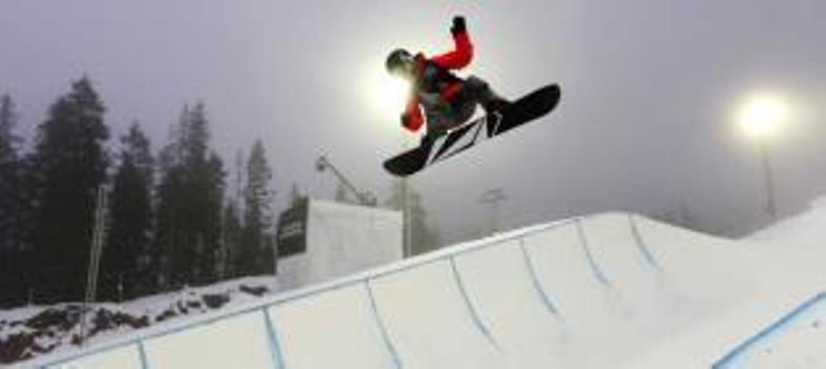 Competición de half-pipe.