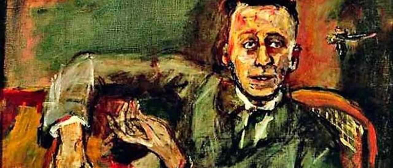 Retrat de l´escriptor i periodista Karl Kraus per Oskar Kokoshchka.