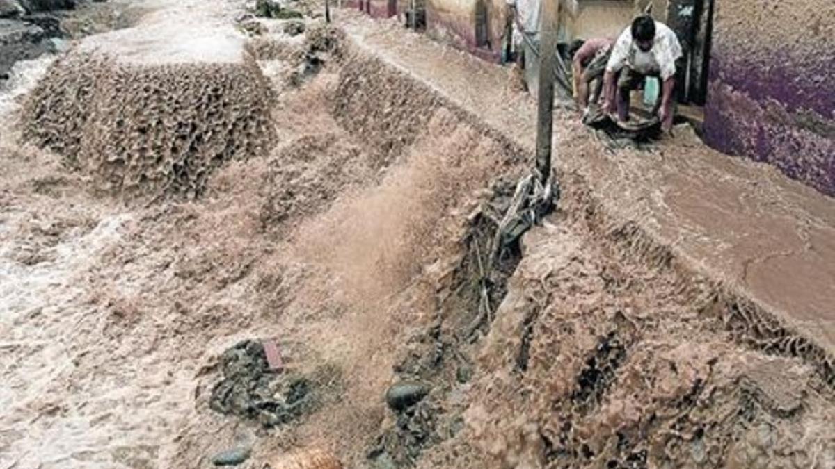 Inundaciones en Chosica, en Perúm en marzo de 1998.