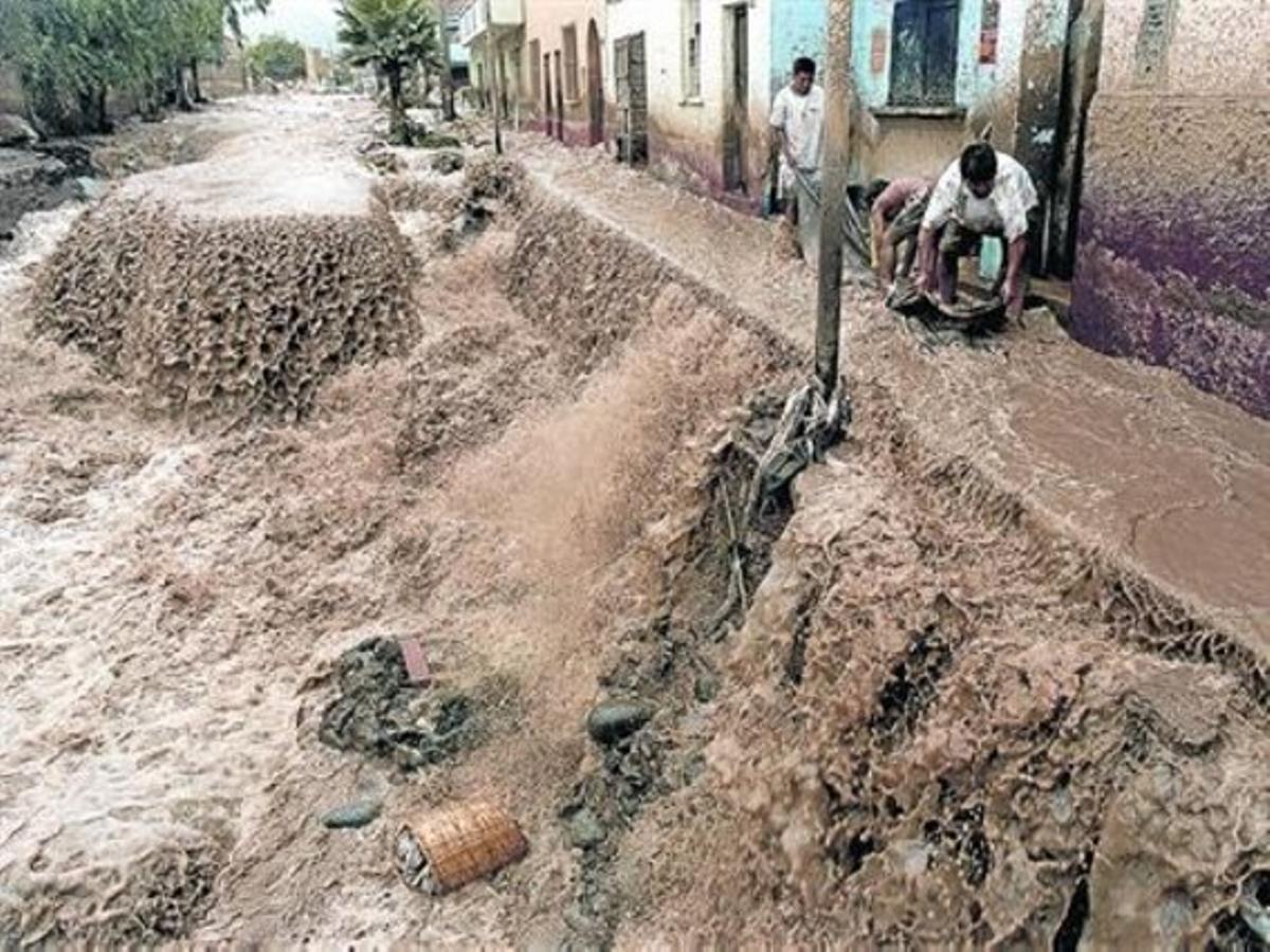 Inundacions a Chosica,al Perú el març del 1998.