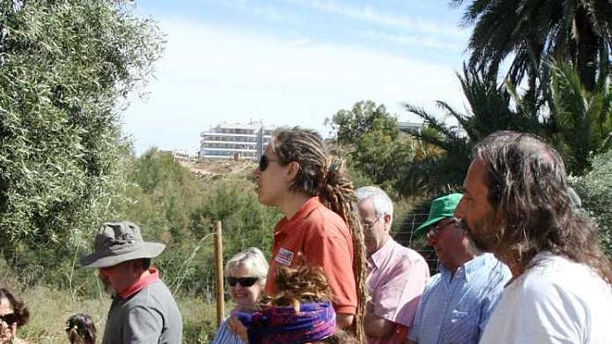 Algunas de las personas que participaron ayer en la visita botánica