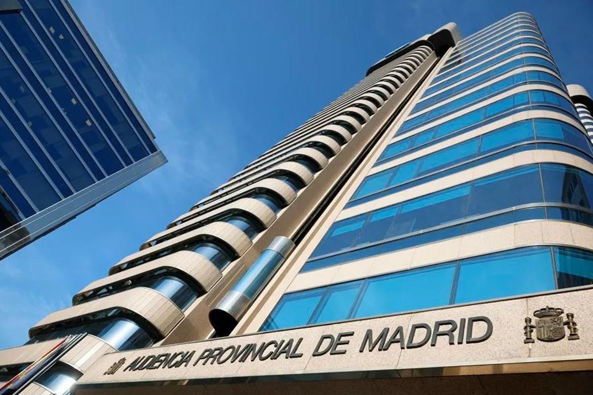 Fachada del edificio de la Audiencia Provincial de Madrid.