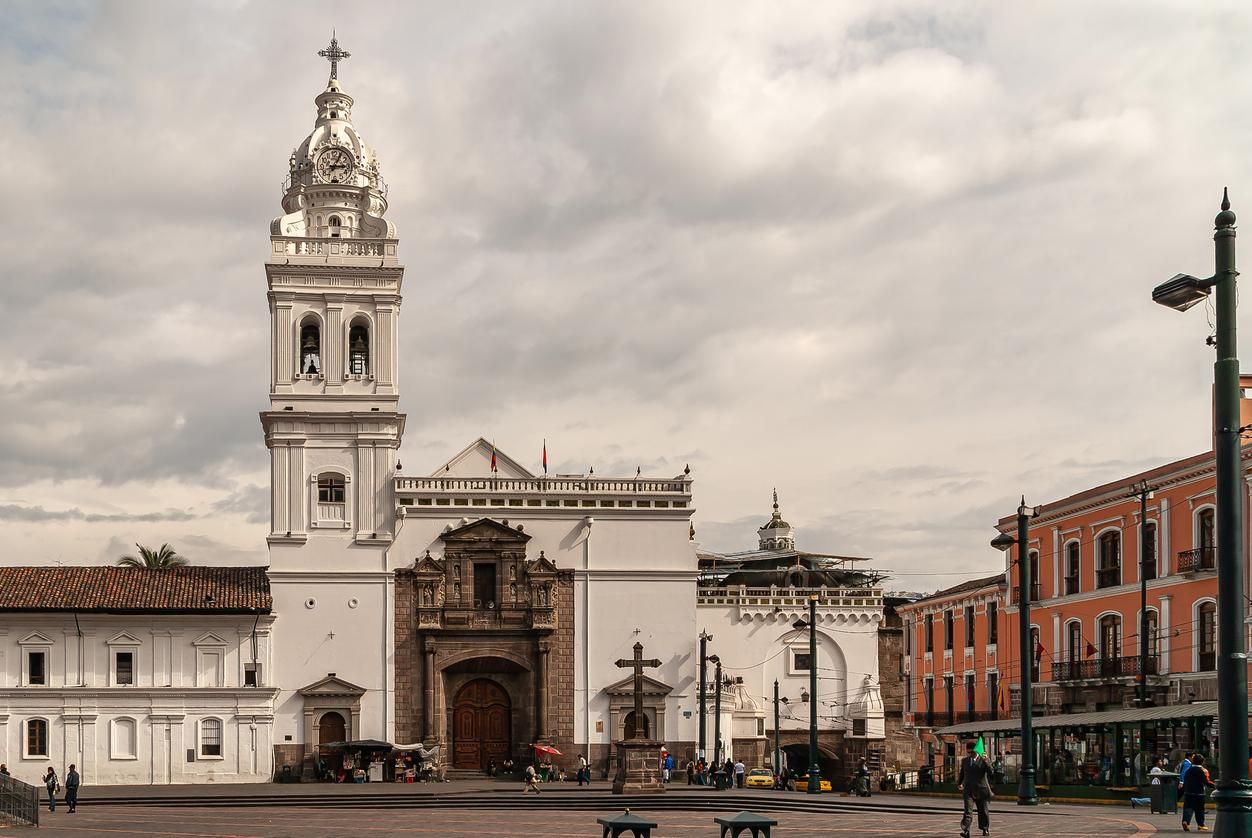 La Iglesia de Santo Domingo, en el centro histórico de Quito