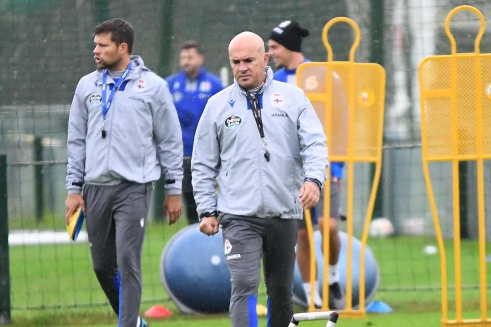 Entrenamiento en la ciudad deportiva de Abegondo.