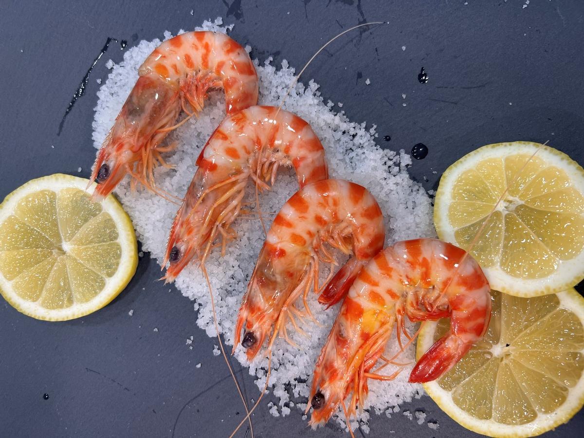 Langostino tigre.